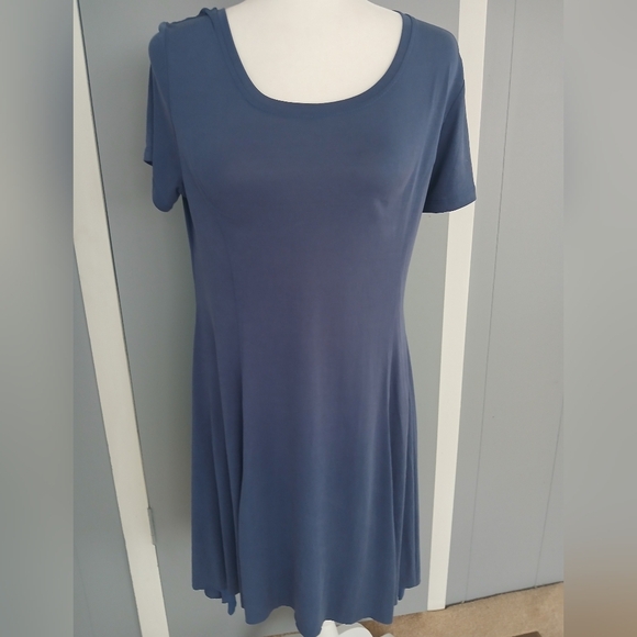 Bluheaven Asymmetrical blue dress sz S.  Short Sleeved.  FL - Picture 1 of 10